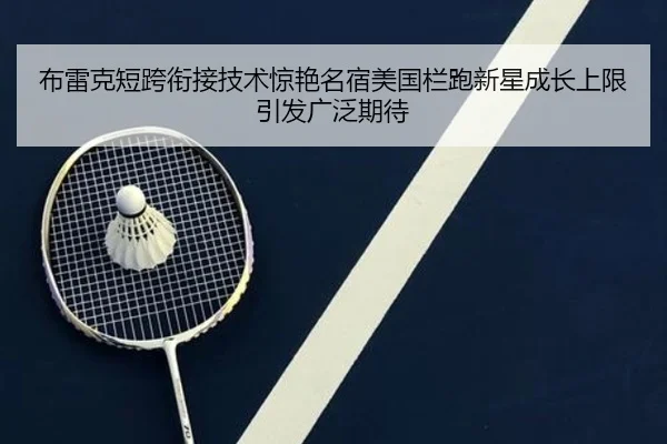 布雷克短跨衔接技术惊艳名宿美国栏跑新星成长上限引发广泛期待